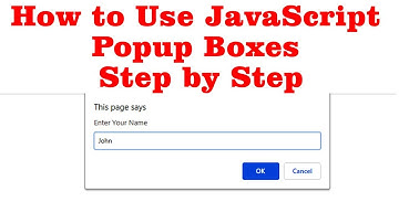 How to Use JavaScript Popup Boxes Step by Step