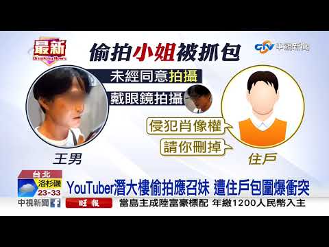 男闖私娼寮偷拍應召妹 住戶嗆刪影片爆衝突│中視新聞 20200818