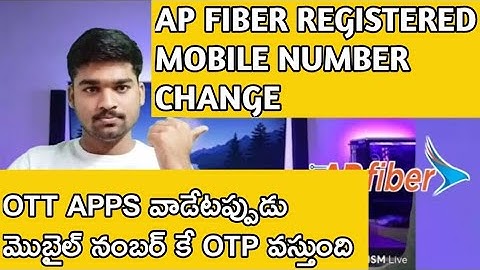 How to change mobile number customer details in ap fiber |Sai Prasad Tech Magic|