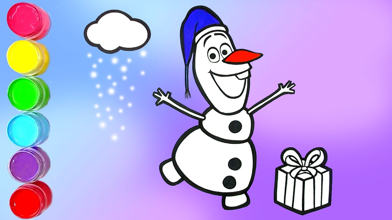 How To Draw Olaf for Christmas YouTube