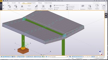 Gas Station Structure Modellig Part -2 in TEKLA STRUCTURES 2016