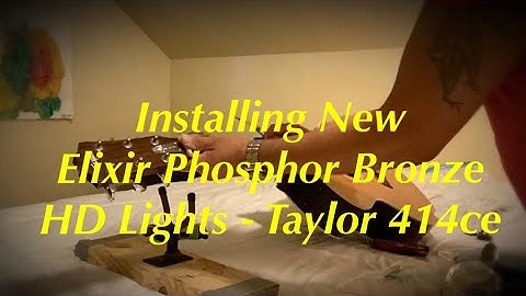 Changing Elixir Strings on a Taylor Guitar