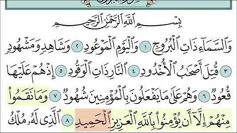 سورة البروج من الآيه ٨ الئ ١١ مكرره