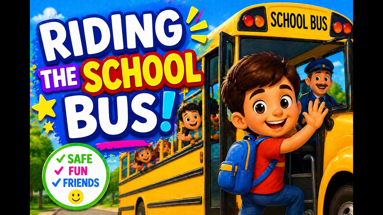 Youtube Bus Ride First Day My First School Bus Ride π | Social Story for Kids - YouTube