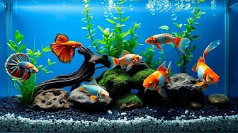 Aquarium Ambience for Relax, Sleep & Focus | Tropical Fish Tank in 4K
