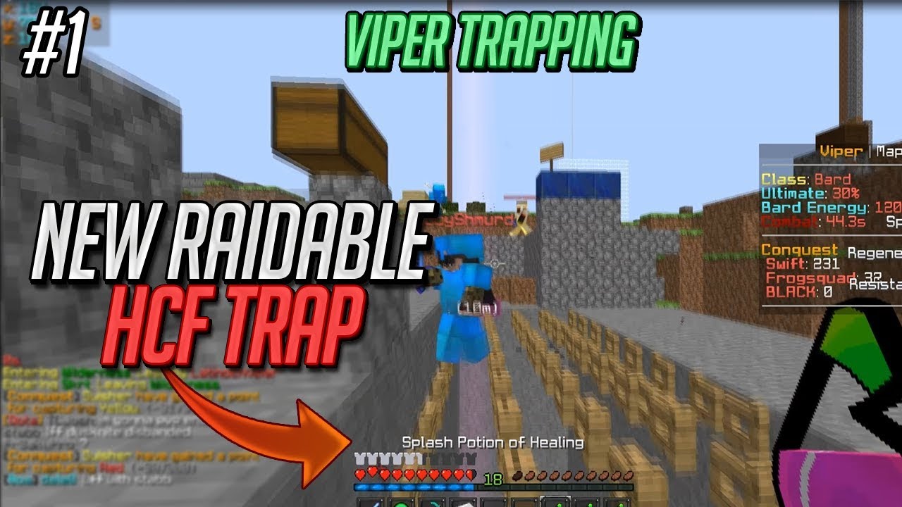 [ViperHCF] NEW RAIDABLE HCF TRAP CONCEPT | Hcf Trapping #1 - YouTube