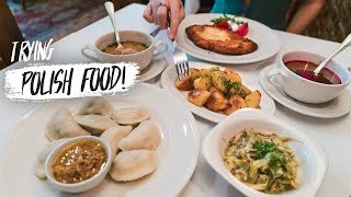 Trying Polish Food FOR THE FIRST TIME! + Exploring Krakow