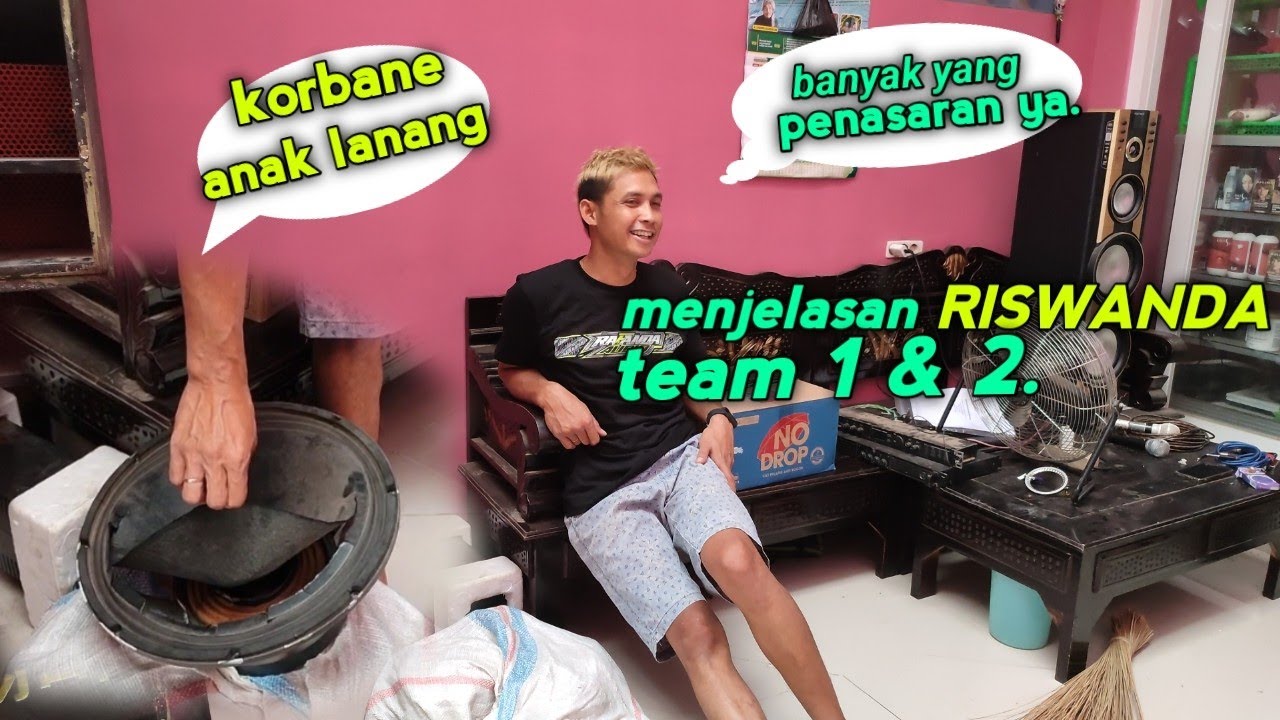 menjelaskan RISWANDA team 1 & 2.