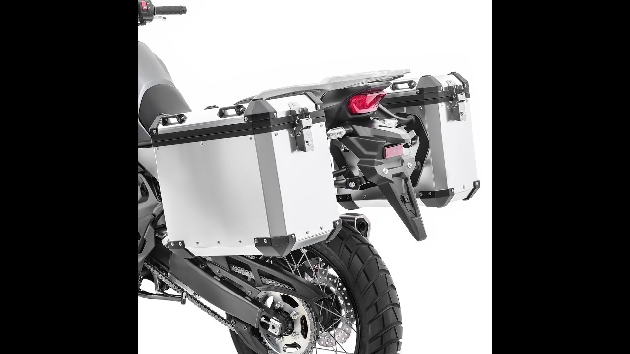 Alukoffer Set Bagtecs Atlas - 2x 41 Liter Seitenkoffer Für Honda Transalp XL 600 V