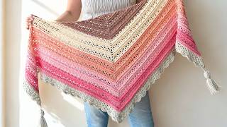 DREAMY DAYS SHAWL - FREE CROCHET PATTERN