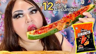 Dinamita Cucumber Chamoy DIY MUKBANG