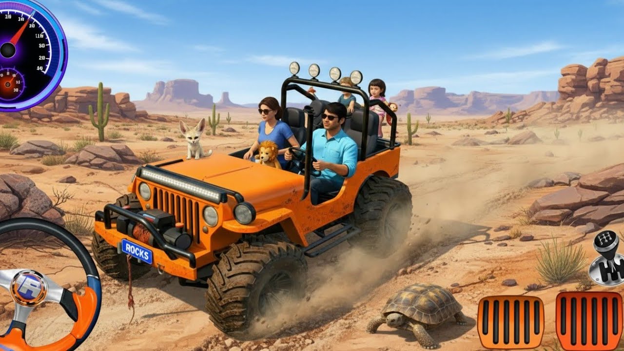 4x4 Offroad Jeep Driving Simulator 3D 😱 Extreme Mud SUV Gameplay Android