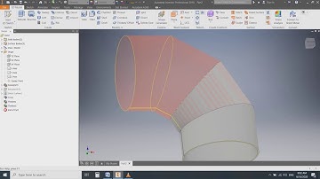 HOW TO MAKE SHEET METAL ELBOWS 90degree in INVENTOR 2018