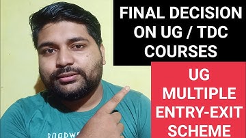 Finally 4 Years TDC / UG Courses Confirmed by DU | Multiple Entry-Exit | Pranoy Roy