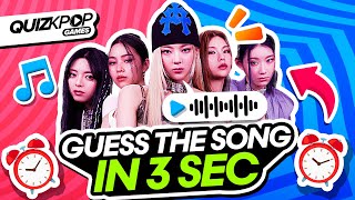 GUESS THE KPOP SONG IN 3 SECONDS ⏰ | QUIZ KPOP GAMES 2023 | KPOP QUIZ TRIVIA