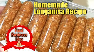 Food Business Recipe 2020|Skinless Longganisa Recipe| Jacquey Stories