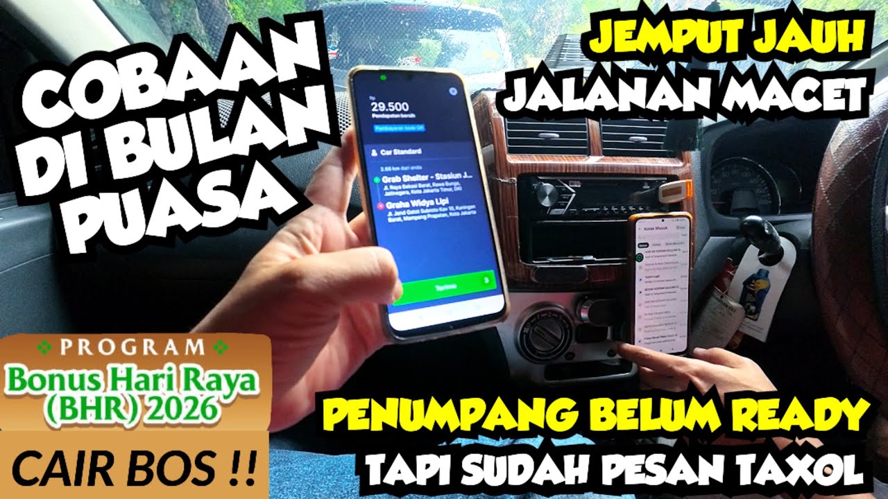 BHR (BONUS HARI RAYA) CAIR DARI GOJEK & GRAB • MOHON KERJASAMANYA KALAU SUDAH READY BARU PESAN TAXOL