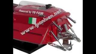 FERRARI F430 - CRAFT BOAT - WOODEN MODEL BOAT
