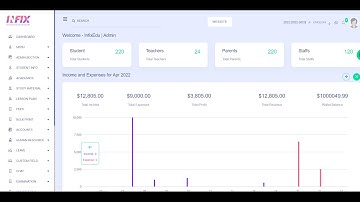 InfixEdu School   School Management System Software with compelte source code