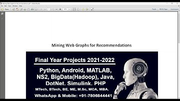 Mining Web Graphs for Recommendations
