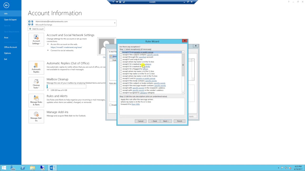 Forward Emails In Outlook 2013 YouTube
