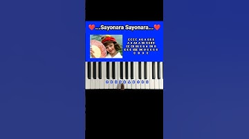 Thumbnail of Sayonara Sayonara.....!! Piano Notation !!#Shorts