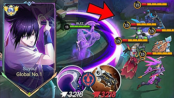 INSTANT KILL TOP SUPREM SUYOU NEW BEST BUILD AND EMBLEM TO 1 SHOT ENEMIES 2025! - Mobile Legends