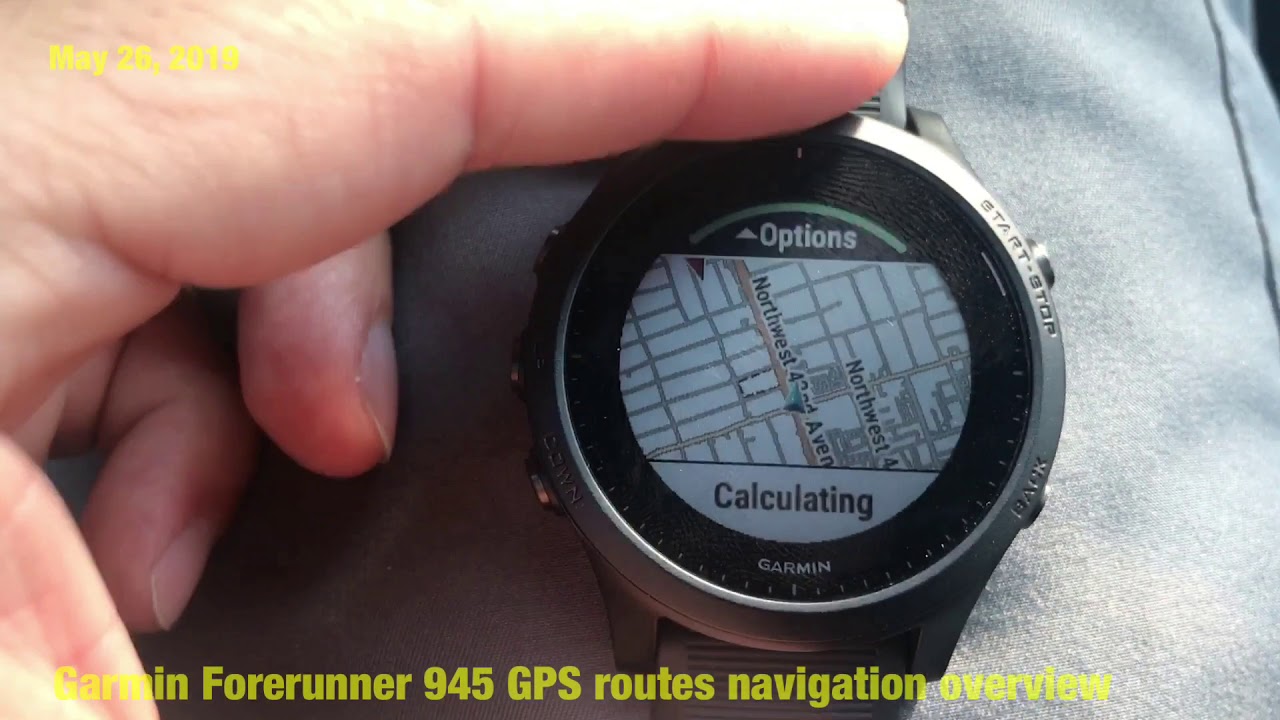 Garmin Forerunner 945 GPS route 