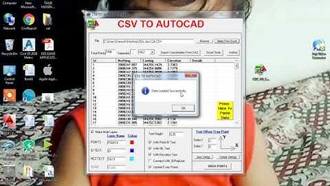 How to import X Y Z Coordinates from Excel to AutoCAD
