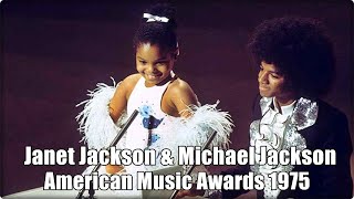 Michael Jackson and Janet Jackson at the AMA's 1975