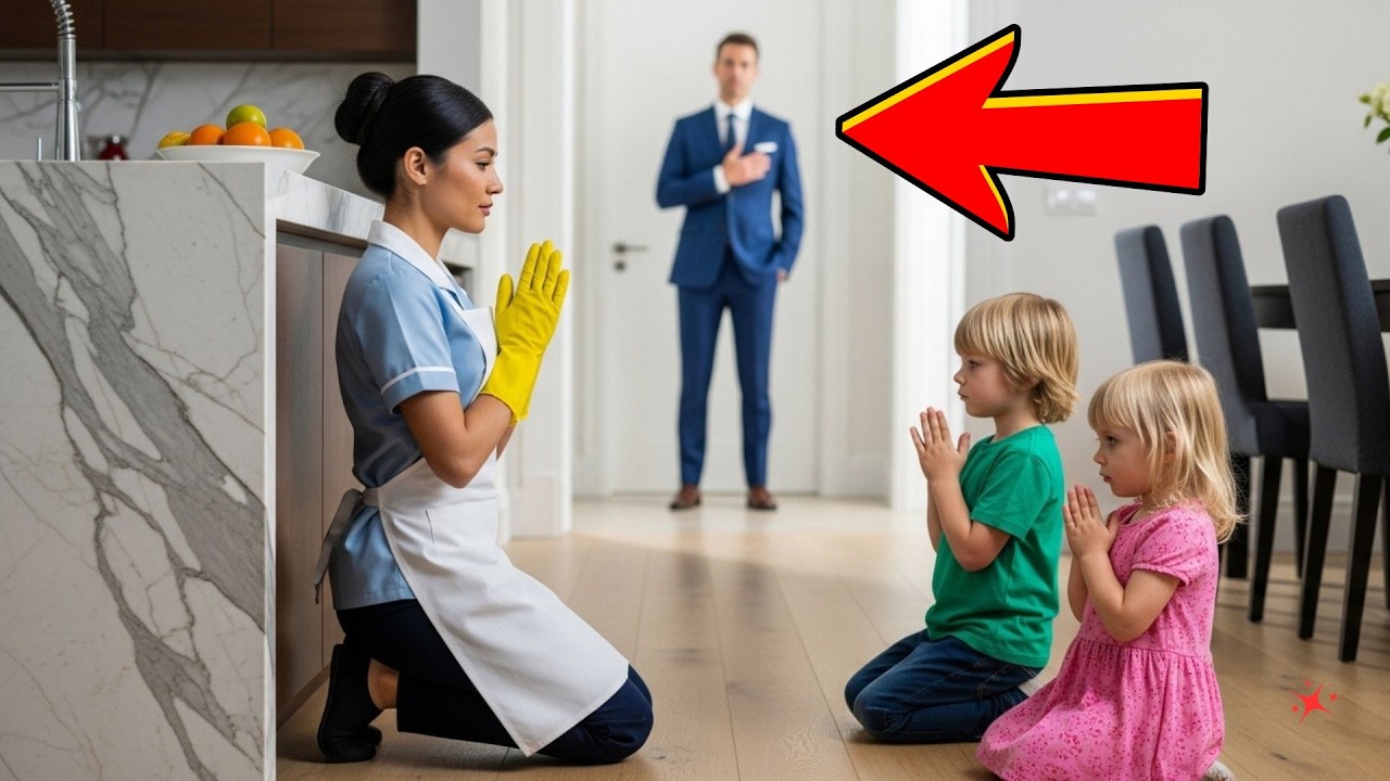 EL MILLONARIO regresó en secreto y lo que la MAID hacía con sus hijos lo destrozó...