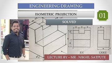Engineering Drawing | Isometric Projection - Problem 1| Easy Drawing Techniques | Learn with nikhil