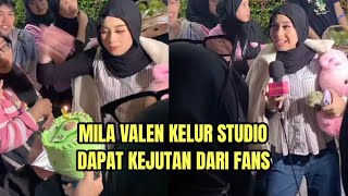MILA VALEN LEAVES STUDIO AND GET A SURPRISE FROM FANS!