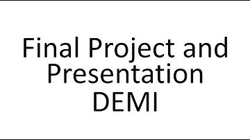 طريقة عمل العرض التقديمى وحفظه كفيديو ورفعه على المنصة DEMI Final Presentaion and Final Project