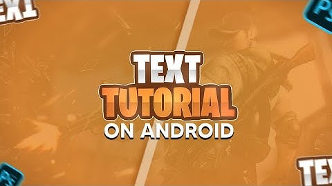 Creat this text on android useing PSCC || Text tutorial  in PS CC