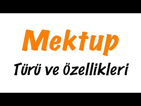 Video: Mektup Türü Nedir?