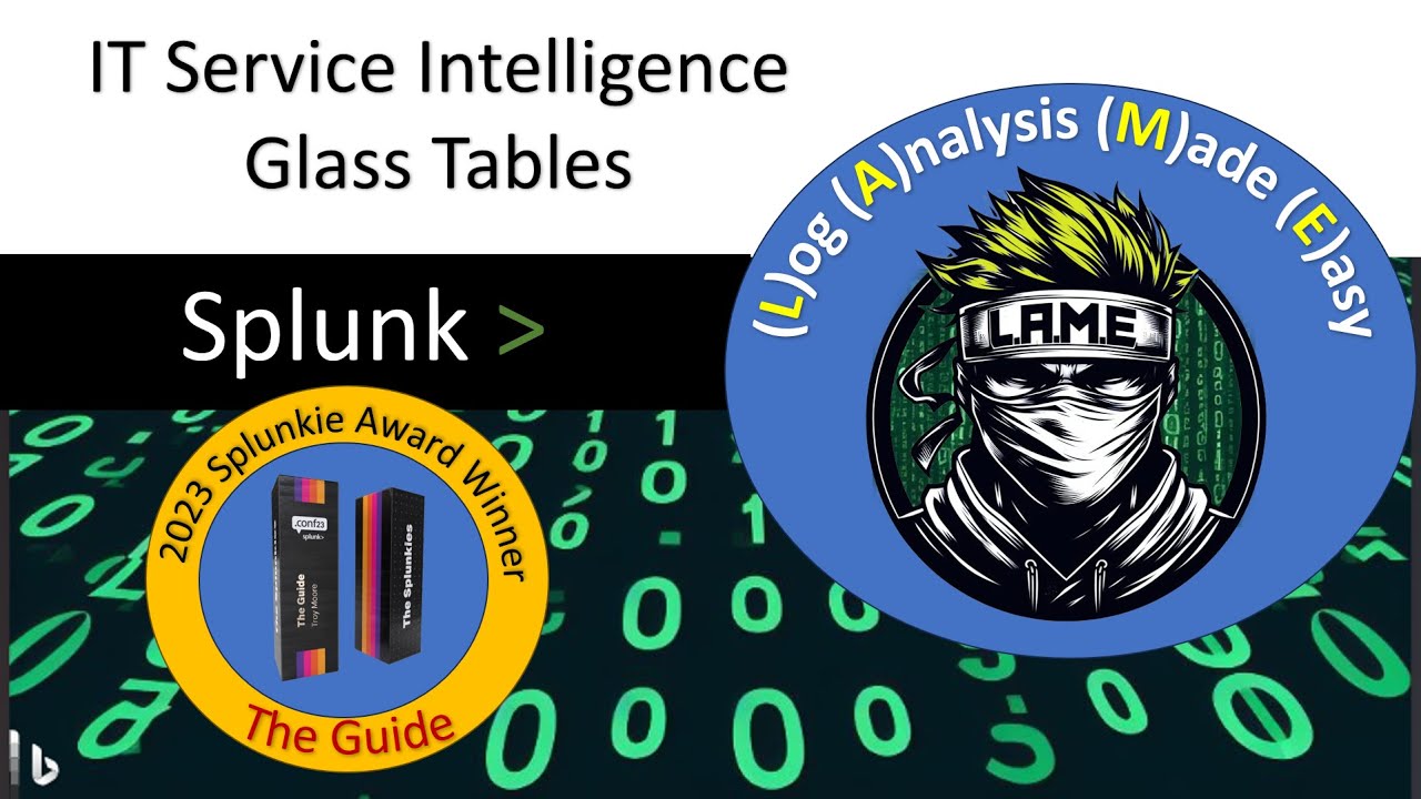 Splunk IT Service Intelligence Training Glass Panels YouTube