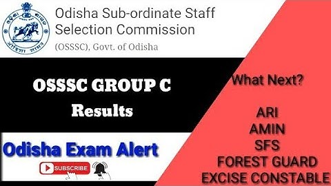 #osssc #osssc_results osssc Group C excise constable and forest guard results 2022