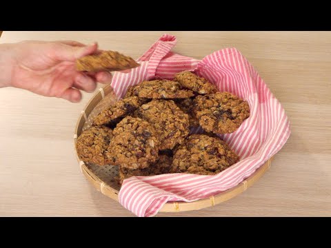 Video: Recept Med Magert Havregrynkaka: Med Honung, Nötter, Torkad Frukt Etc. Steg För Steg Foton