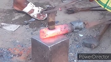 Amazing skills and strength Indianblaksmith Axe making video/Knifemaking/