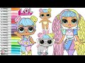 LOL Surprise Dolls Coloring Book Page LOL O.M.G Candylicious Bon Bon LIL Bon Bon and Hop Hop
