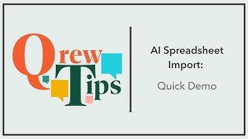 AI-spreadsheet importeren: snelle demo | QrewTip