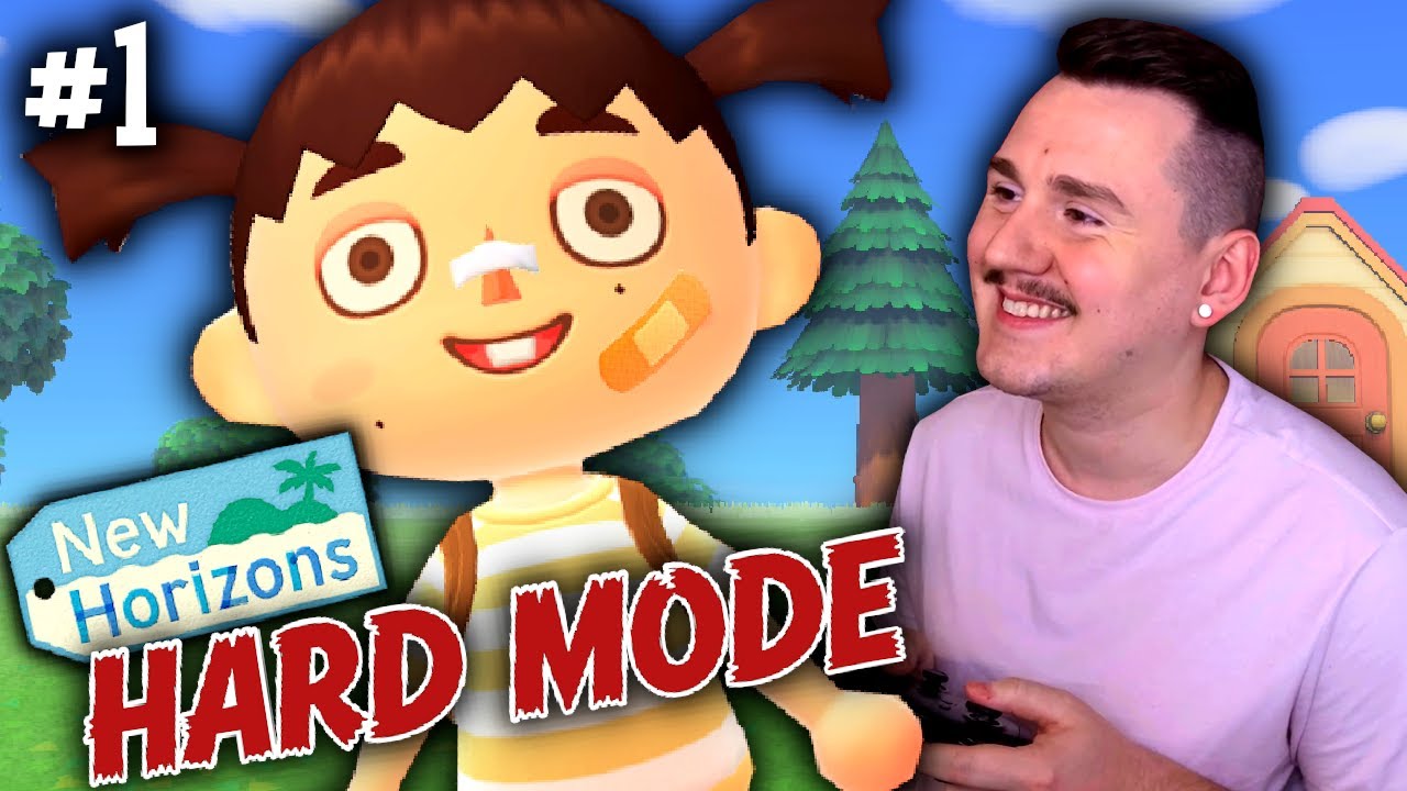 Animal Crossing New Horizons HARD MODE #1 - Jimby Archive - YouTube