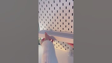 setting up my ikea pegboard ♡‧₊˚ #ikea #desksetup #desk #decor #aesthetic #ytshorts #yt #fyp #fypage
