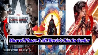 Marvel MCU Phase 3 All Movie's List In Order | marvel mcu phase 3 all movie's list In Order |