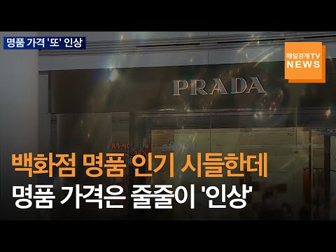 매일경제TV 뉴스 전 같지 않은 명품 인기에도 가격 인상 잇따라 백화점은 울상 