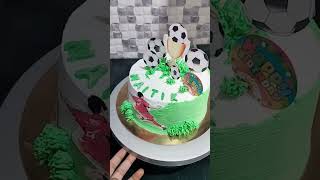 Football theam cake,#shorts #cakedesign #cakedecorating #cake #football #footballshorts #trending