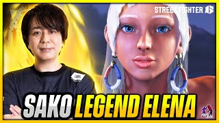 SF6 ▰ SAKO’s ELENA Is Finally Here!! 🔥 The OG Legend Returns | Street Fighter 6 High-Level Gameplay