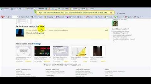 How to bookmark your website using stumbleupon - Tutorial video