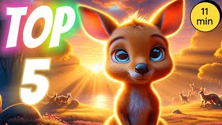 TOP 5 Kip's Adventure - English Cartoon Kangaroo -Cartoon Network -Bedtime Stories For Kids Cartoons